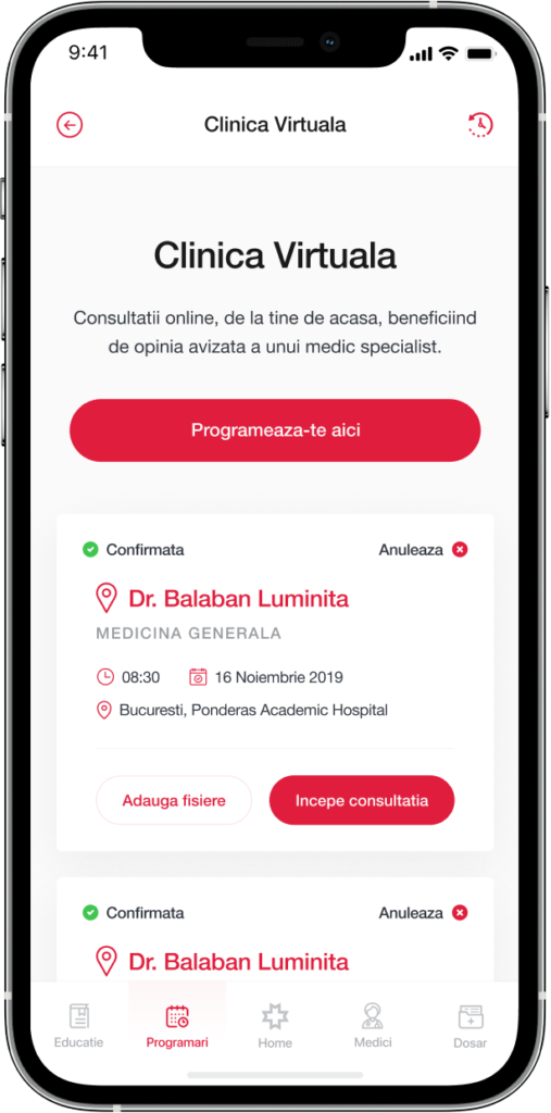 Consumer 25 regina maria app